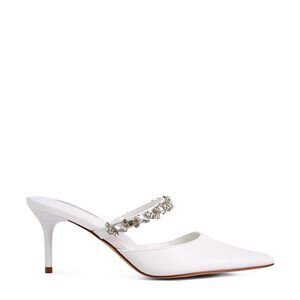 London Rag Women's Star Secret Mule White